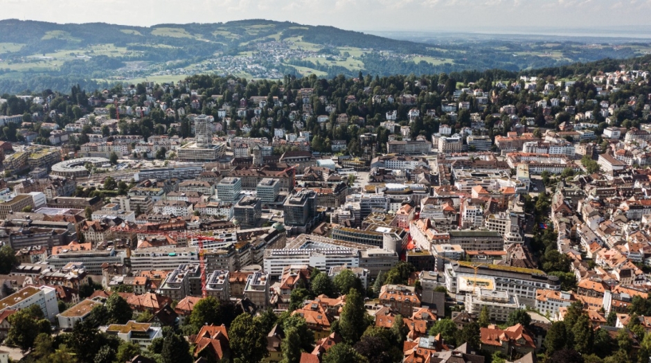 Symbolbild St.Gallen von oben